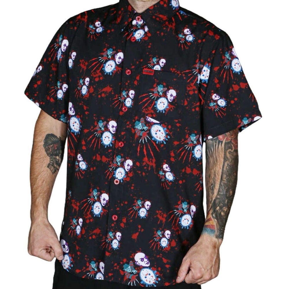 NWT Dixxon The Trilogy Horror Short Sleeve Shirt